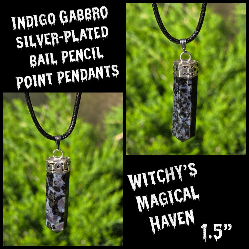 Indigo Gabbro Point Pendant